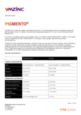 Tekniske data - PIGMENTO